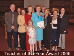 Teacher of the Year Award 2005
